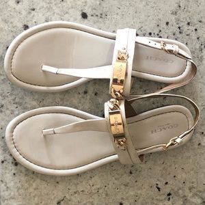 Nude/light tan Coach Sandal 7.5 Women’s